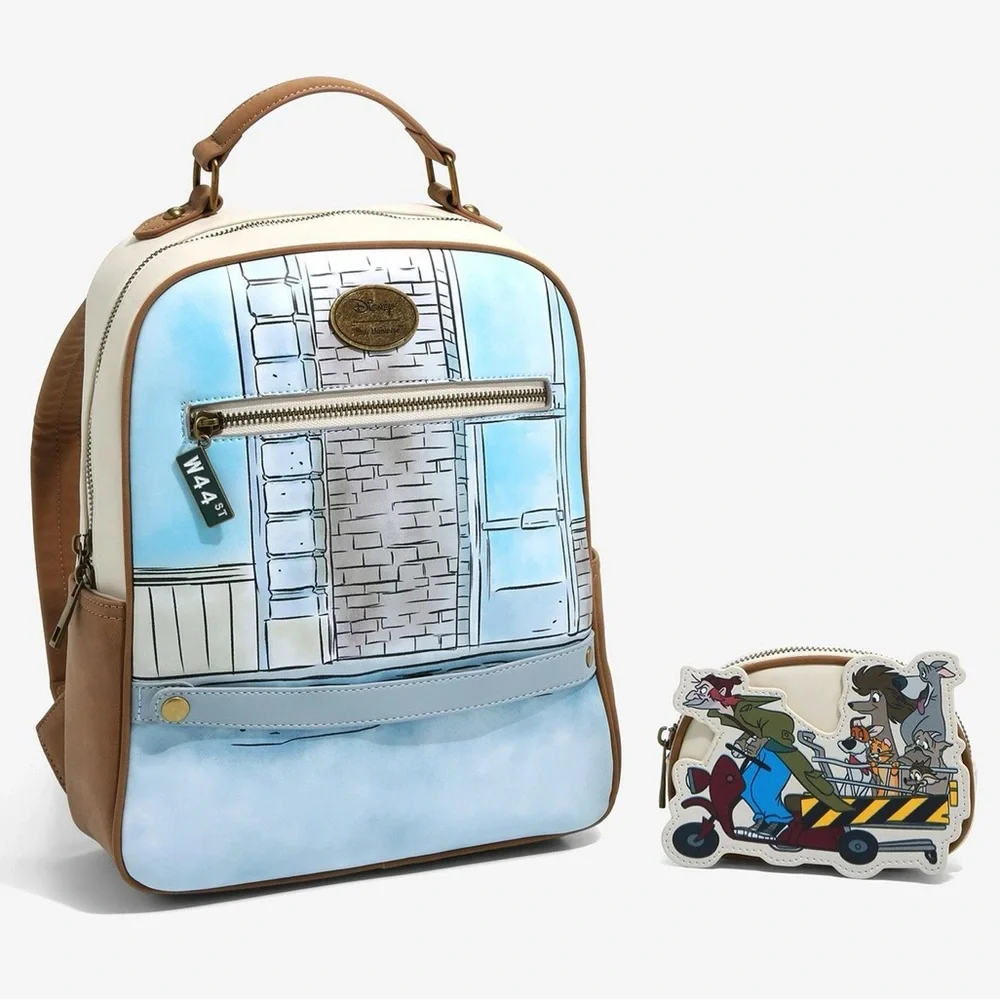 Our Universe Disney Oliver & Company Cart Mini Backpack & Coin Purse Set-NWT
